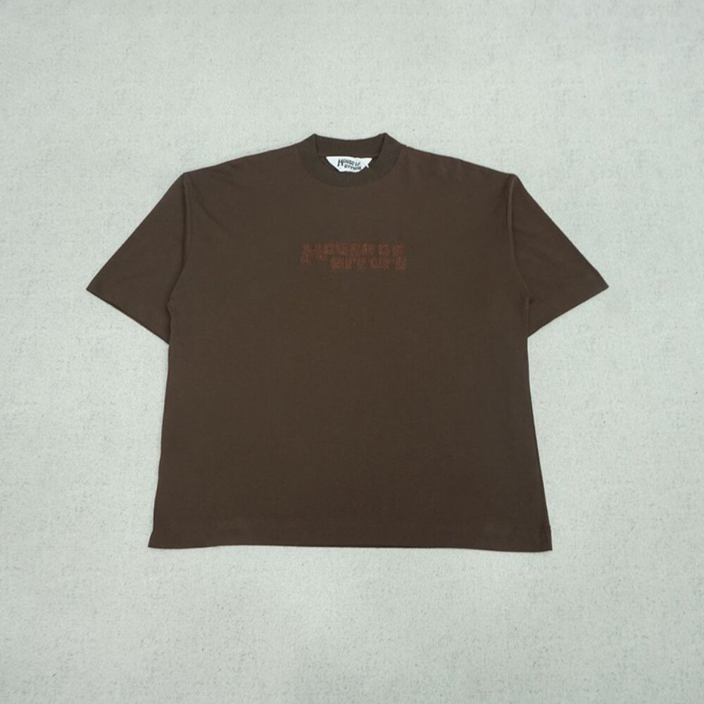 House of Errors Dark Brown Simple Lettering T Shirt